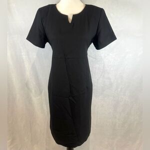 Duo Maternity black notched vneck career maternity dress size medium